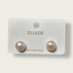 Cercei din argint cu perla mare