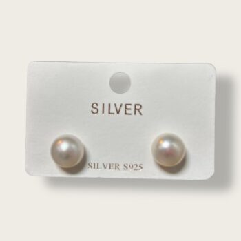 Cercei din argint cu perla mare