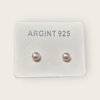 Cercei din argint cu perla mica