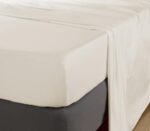 Cearceaf de pat cu elastic, 200TC - Ivory