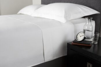 Cearceaf de pat Luxury Emporium , densitate 600TC - Alb