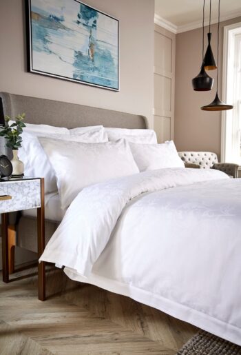 Lenjerie pat Damask William Hunt Rococo Jacquard