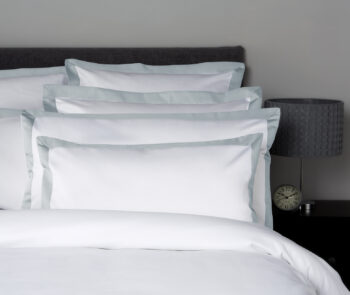 Lenjerie pat Wide Border - Duck egg 800TC