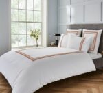 Lenjerie de pat Heritage Collection Wide-Narrow 400TC White Mocha