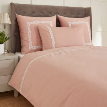 Lenjerie de pat Heritage Collection Celtic Knot Rose Pink 400TC